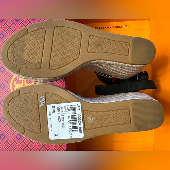 NWT TORY BURCH Laurel Wedge Espadrilles Wrap Around Straps - Picture 6 of 14